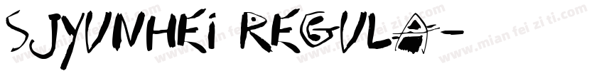 SJyunhei Regula字体转换